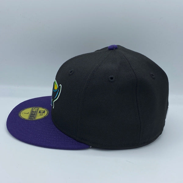 Tampa Bay Rays Authentic Collection 59FIFTY New Era Black & Purple Hat