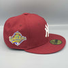 New York Yankees World Series 1996 59FIFTY New Era Red Cardinal Hat Gray Bottom - USA CAP KING