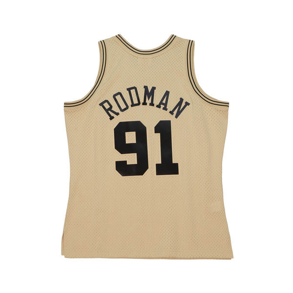 Khaki Black Swingman Dennis Rodman Chicago Bulls 1997-98 Jersey