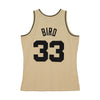 Khaki Black Swingman Larry Bird Boston Celtics 1985-86 Jersey