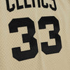 Khaki Black Swingman Larry Bird Boston Celtics 1985-86 Jersey