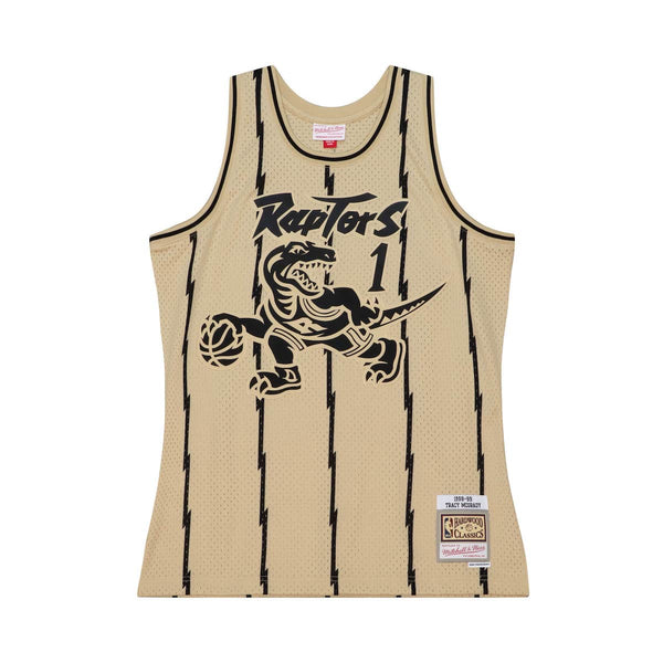 Khaki Black Swingman Tracy Mcgrady Toronto Raptors 1998-99 Jersey