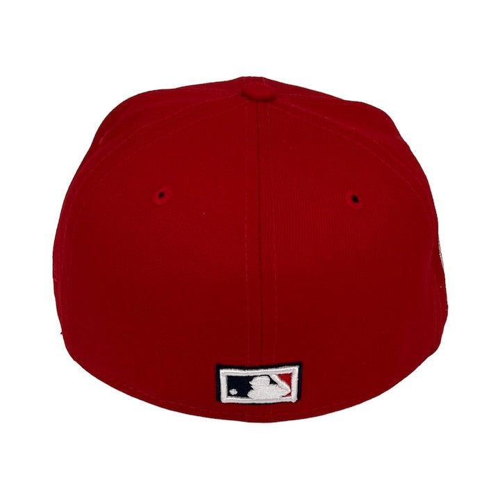 Los Angeles Angels 50th Anniversary Black Red Brim New Era Fitted Hat –  Sports World 165