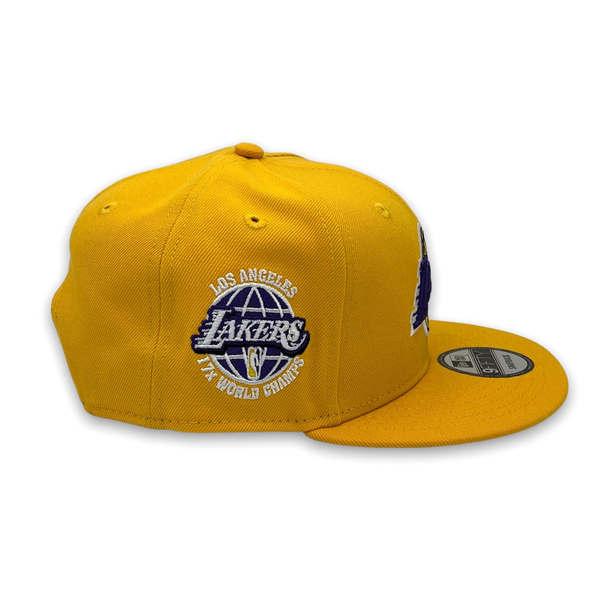 Los Angeles Lakers 17X Champs 9FIFTY New Era Snapback Yellow Hat
