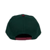Marlins 9FIFTY New Era DK Green & Cardinal Red Snapback Hat Grey Bottom