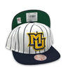 Marquette Golden Eagles NCAA Mitchell&Ness White & Navy Snapback Hat