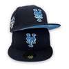 Mets 2000 WS 59FIFTY New Era Navy Fitted Hat Blue Reef Bottom