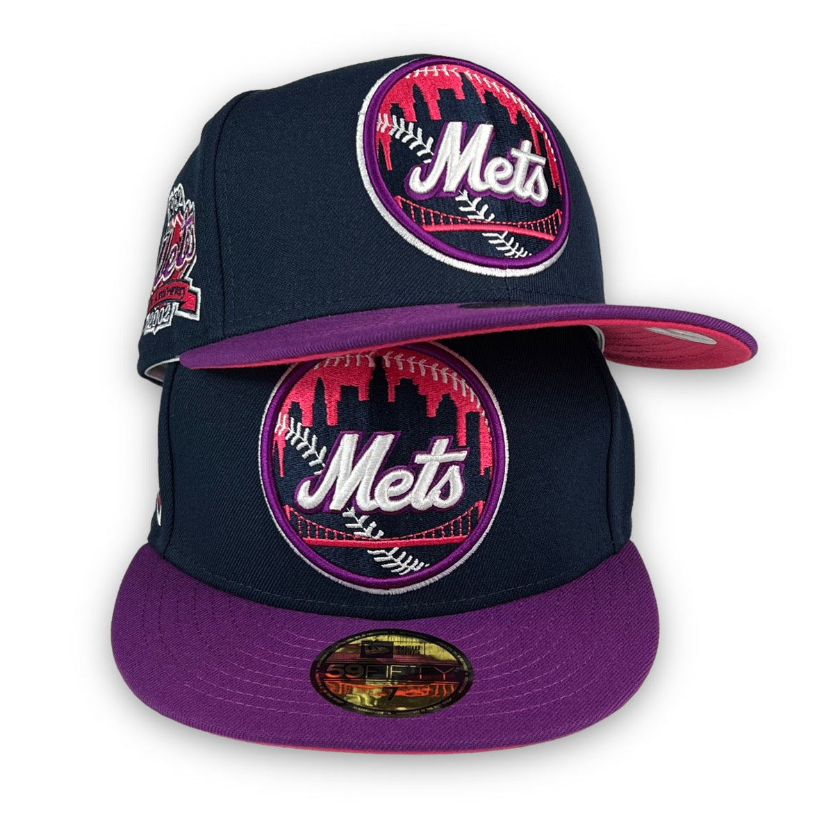 Mets 1997 Alternate Cap- White cap with blue brim - Baseball Fever