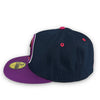 Mets 40th Anni. New Era 59FIFTY Oceanside Blue & Purple Hat Lava Red Bottom