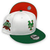 Mets 40th Anniversary 9FIFTY New Era White & Green Snapback Hat Orange Bottom