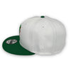 Mets 40th Anniversary 9FIFTY New Era White & Green Snapback Hat Orange Bottom