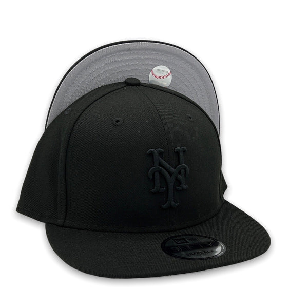 Mets Basic 9FIFTY New Era Snapback Black on Black Hat