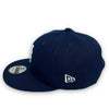 Mets Subway Series 9FIFTY New Era Light Navy Snapback Hat Grey Bottom