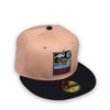 Miami Beach Flamingos New Era 59FIFTY New Era Blush & Light Navy Fitted Hat Grey Bottom