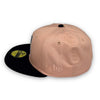 Miami Beach Flamingos New Era 59FIFTY New Era Blush & Light Navy Fitted Hat Grey Bottom