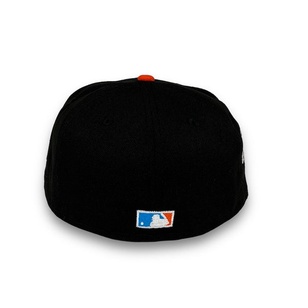 Miami Marlins 2012 IS. New Era 59FIFTY Black & Orange Hat Gray Botton