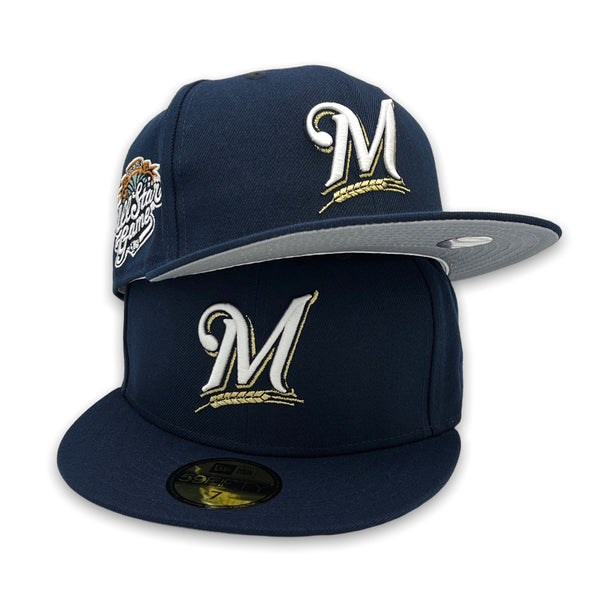 Milwaukee Brewers '02 ASG New Era 59FIFTY Light Navy Blue Hat