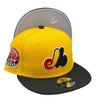 Montreal Expos 35th Anniversary 9FIFTY New Era Yellow & Black Snapback Hat
