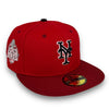 NYC KWS Mets New Era 59FIFTY Red & H Red Hat Pink Botton