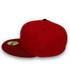 NYC KWS Mets New Era 59FIFTY Red & H Red Hat Pink Botton
