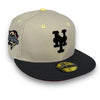 NYC KWS Mets New Era 59FIFTY Stone & Graphite Hat H Red Botton