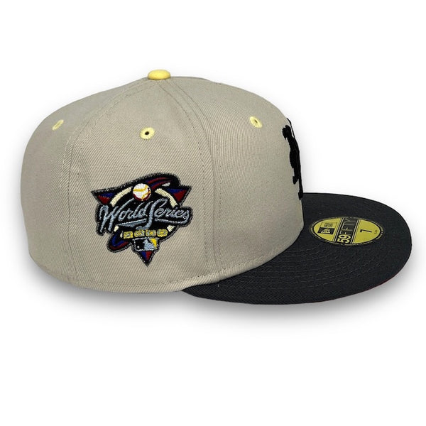 NYC KWS Mets New Era 59FIFTY Stone & Graphite Hat H Red Botton