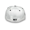 NYC KWS Yankees New Era 59FIFTY White & Graphite Hat Snow Gray Botton