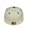 Crepe Cafe Mets New Era 59FIFTY Chrome & Brown Fitted Hat Mint Bottom