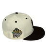 Crepe Cafe Yankees New Era 59FIFTY Chrome & Brown Fitted Hat Mint Bottom