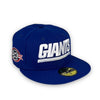 NY Giants 80th Season 59FIFTY New Era Blue Fitted Hat Grey Bottom