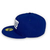 NY Giants 80th Season 59FIFTY New Era Blue Fitted Hat Grey Bottom
