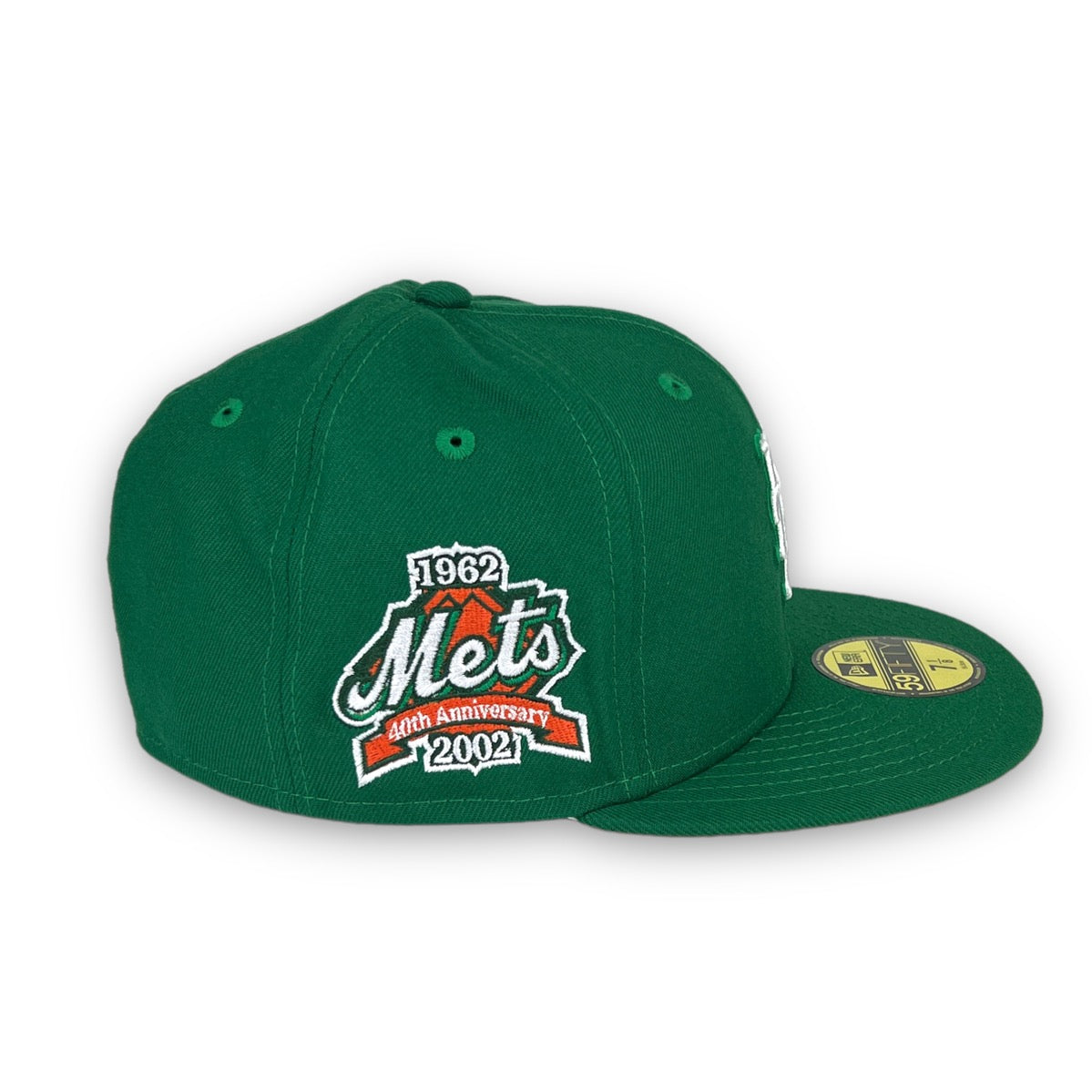 New Era 59FIFTY New York Mets 40th Anniversary Patch Hat - Orange, Royal Orange/ Royal / 7 1/8