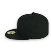 NY Mets 50th Anniversary New Era 59FIFTY Black Hat Gold bottom