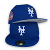 NY Mets Final Season New Era 59FIFTY Royal Blue Hat Grey bottom