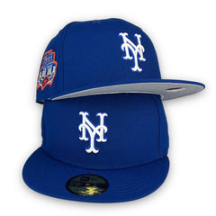 Royal Blue New York Mets Orange Bottom Dice Collection Shea Stadium Final Season Patch New Era 59FIFTY Fitted 67/8