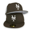 NY Mets '00 Subway Series New Era 59FIFTY Walnut Hat Grey bottom