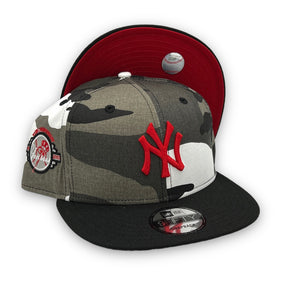 Yankees 00 SS 9FIFTY New Era Red Snapback Hat Grey Bottom – USA CAP KING