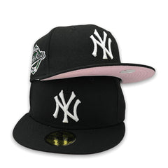 New Era New York Yankees Pink Drip 59FIFTY Fitted Hat 5950 Pink UV 1996  Patch