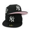 NY Yankees 1996 WS 59FIFTY New Era Black Hat Pink Bottom