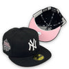 NY Yankees 1999 WS 59FIFTY New Era Black Hat Pink Bottom