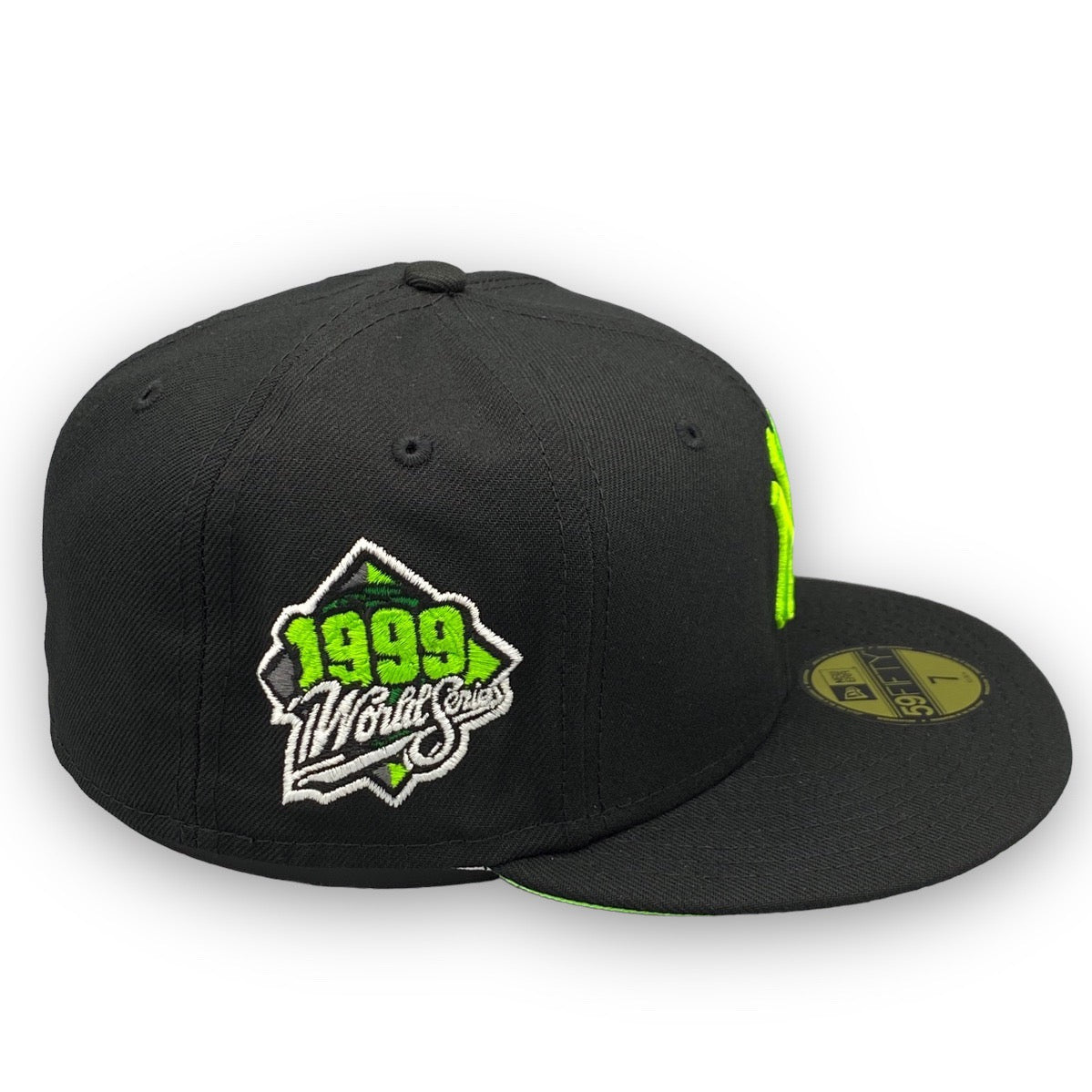 NY Yankees Basic New Era 59FIFTY Black & Neon Green Fitted Hat