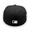 NY Yankees 1999 World Series New Era 59FIFTY Black Fitted Hat Neon Green Bottom