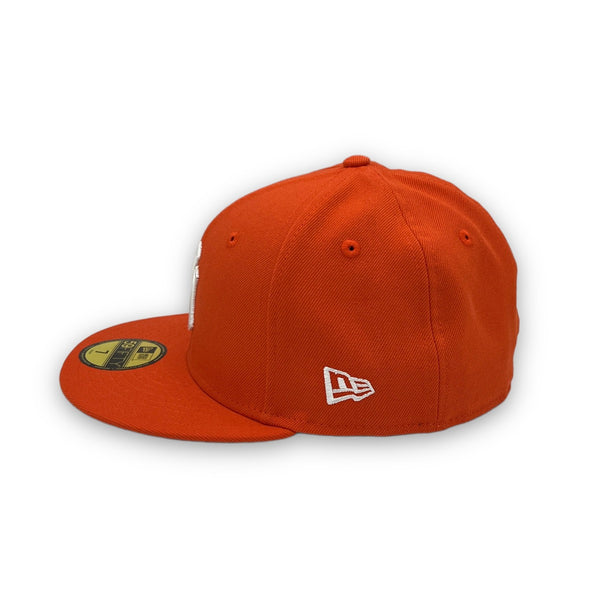 NY Yankees Basic New Era 59FIFTY Orange Fitted Hat