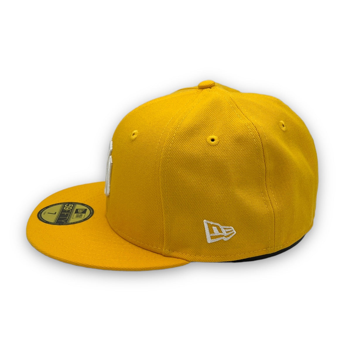 NY Yankees Basic New Era 59FIFTY Yellow Fitted Hat – USA CAP KING