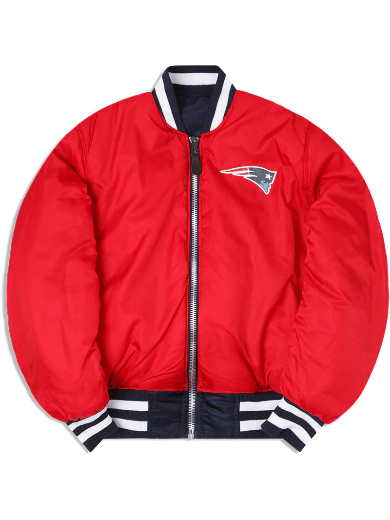 New England Patriots x Alpha x New Era Reversible Bomber Jacket – USA CAP  KING
