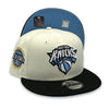 New York Knicks 2X Champs 9FIFTY New Era Snapback Chrome & Black Hat