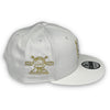 New York Mets 25th Anniversary 9FIFTY New Era White Snapback Hat Grey Bottom