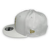 New York Mets 25th Anniversary 9FIFTY New Era White Snapback Hat Grey Bottom