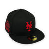 New York Mets 40th Anni. 59FIFTY New Era Fitted Black Hat Grey Bottom