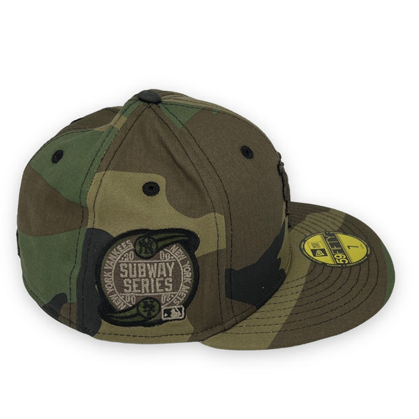 New York Mets 00 Subway Series 59FIFTY Camo Hat Gray Bottom